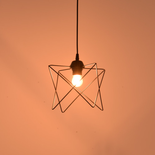 Ceiling lamp Langit pakoworld E27 black metal 18x18x65cm