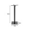 Stada pakoworld metal table base in black shade D40x108cm