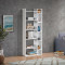 Bookcase Naya pakoworld in white color 72x30x182.5cm
