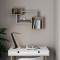 Wall shelf Beldra pakoworld in natural-white color 84x15x57.8cm
