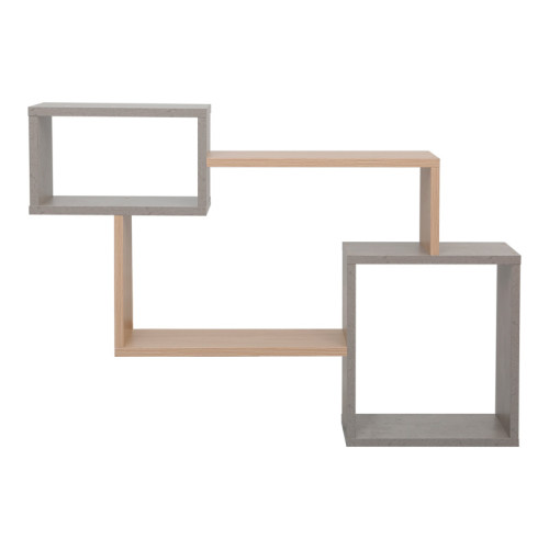 Wall shelf Beldra pakoworld in natural-cement grey color 84x15x57.8cm Wall shelf Beldra pakoworld in natural-cement grey color 84x15x57.8cm