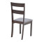 Dallan chair pakoworld in walnut shade 40x47.5x89cm