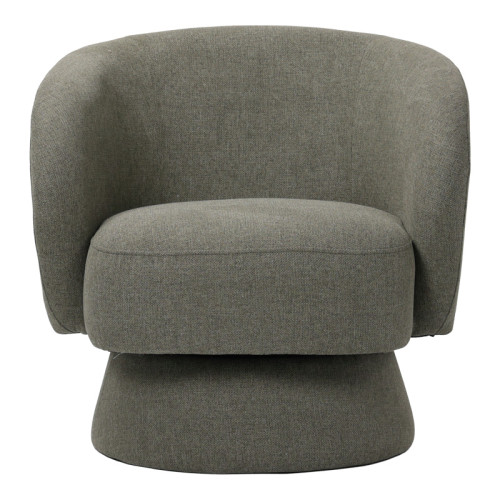 Kreslo pakoworld swivel armchair fabric in green color 78x81x77cm
