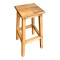 Waroby pakoworld wooden bar stool in natural color 35x35x67cm