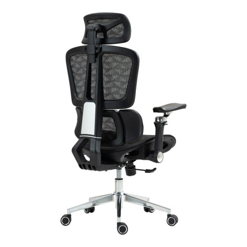 Work chair manager Jeffer pakoworld mesh in black color 67x62x115-125cm Work chair manager Jeffer pakoworld mesh in black color 67x62x115-125cm