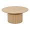 Coffee table Opols pakoworld mdf in natural shade Φ90x42cm