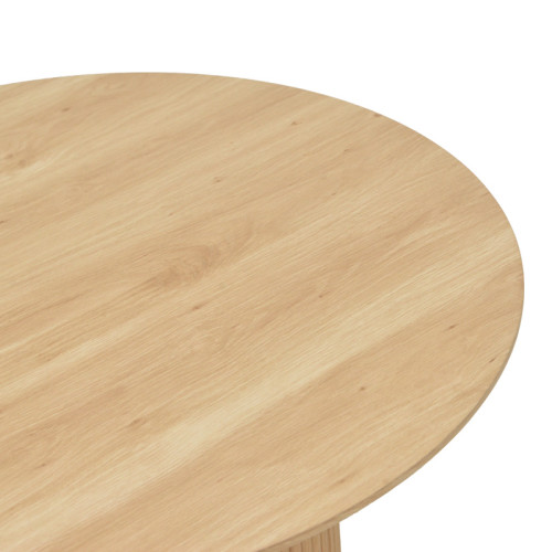 Coffee table Opols pakoworld mdf in natural shade Φ90x42cm