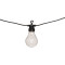 Deco garland with 10 led lights Karivan pakoworld in black color 490x12x6cm
