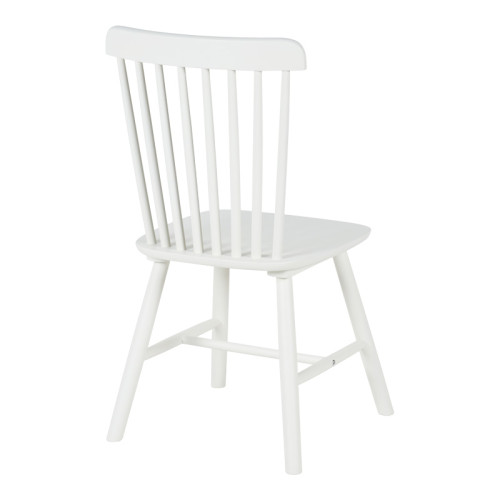 Melia pakoworld rubberwood chair in white shade 45x51x87cm