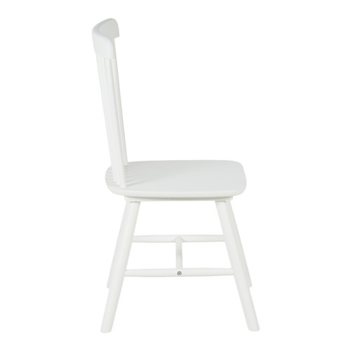 Melia pakoworld rubberwood chair in white shade 45x51x87cm