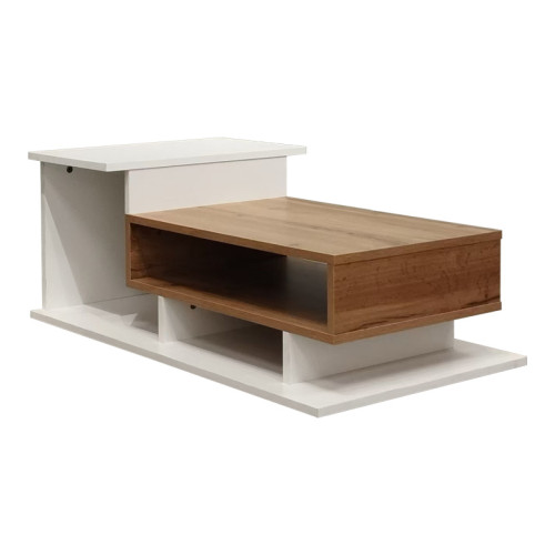 Coffee table Nuvele pakoworld in white-sonoma shade 90x50x35cm