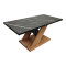 Solange pakoworld coffee table in sonoma with black marble look 110x55x47.5cm