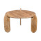 Coffee table Earten pakoworld solid acacia wood in natural color D80x40cm