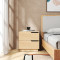 Verena I bedside table pakoworld in natural shade 48x40x48cm