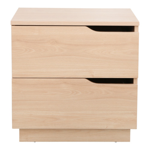 Verena I bedside table pakoworld in natural shade 48x40x48cm Verena I bedside table pakoworld in natural shade 48x40x48cm