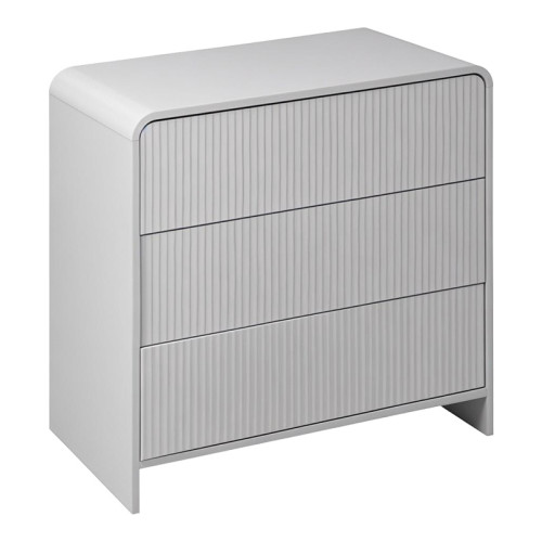 Zeplen pakoworld MDF chest of drawers in white 80x40x75cm