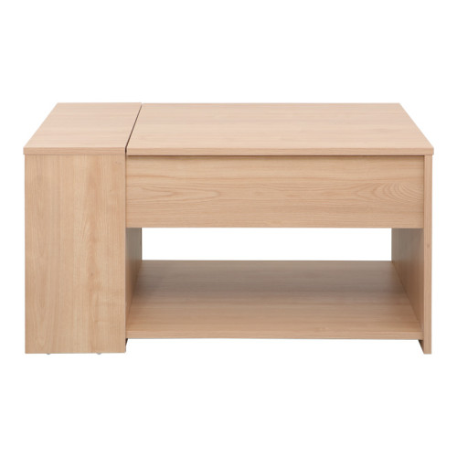 Aravis table with pakoworld polymorphic in natural shade 80x60x42cm