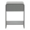 Nightstand Zeplen pakoworld MDF in grey color 40x40x53cm