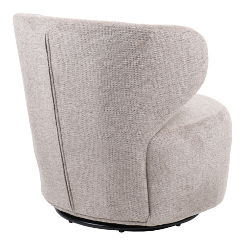 Armchair Marelia pakoworld rotating olive color fabric 73x76x76cm