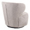 Armchair Marelia pakoworld rotating olive color fabric 73x76x76cm