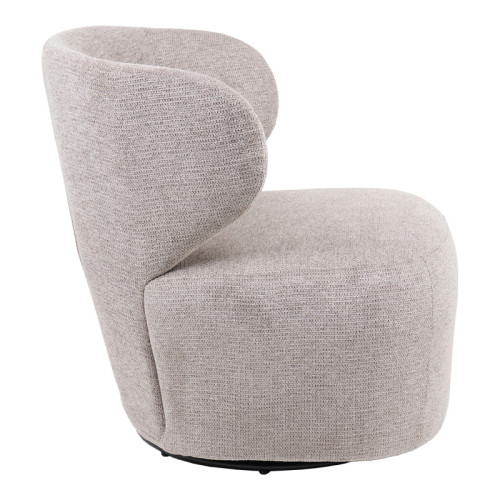 Armchair Marelia pakoworld rotating olive color fabric 73x76x76cm