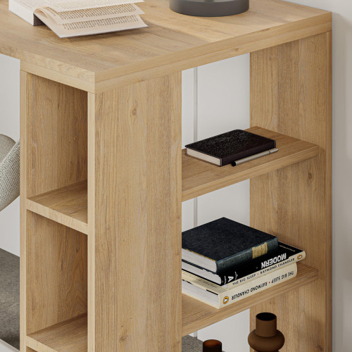 Working Table Colmar pakoworld in oak color 140x60x75cm Working Table Colmar pakoworld in oak color 140x60x75cm