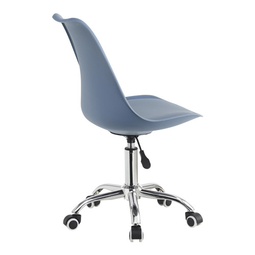 Office chair Gaston II pakoworld pp-pu in light blue color 48x57x80-93cm Office chair Gaston II pakoworld pp-pu in light blue color 48x57x80-93cm