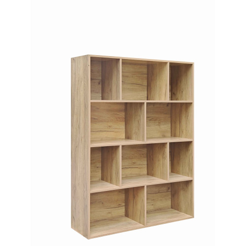 Bookcase Evergin pakoworld with drawers mdf in oak color 100x30x135cm