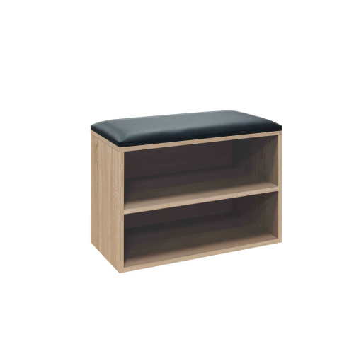 Shoe cabinet stool Kiana pakoworld 4 pairs in natural color 60x32x44cm