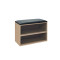 Shoe cabinet stool Kiana pakoworld 4 pairs in natural color 60x32x44cm
