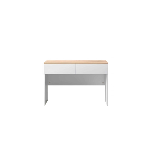 Study desk Beleton pakoworld with drawers mdf in oak-white color 100x50x75cm