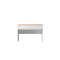 Study desk Beleton pakoworld with drawers mdf in oak-white color 100x50x75cm
