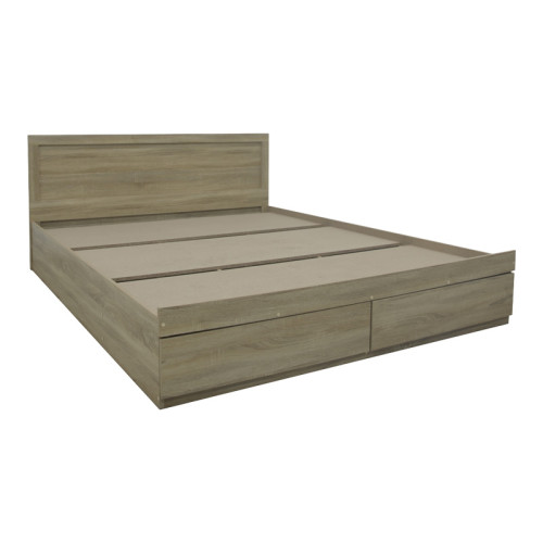 Bed Olympus pakoworld with drawer in light oak color 160x200cm