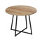 Sarah I table pakoworld in oak shade with black metal legs D100x76cm