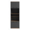 Rowan pakoworld kitchen cabinet in oak-dark grey shade 60x42x182cm