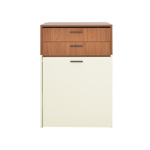 Dressing table Sonlen pakoworld in walnut-cream color 60x45x130cm