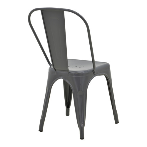 Utopia chair pakoworld metal in anthracite shade 44x44x85cm