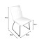 Essential chair pakoworld beige fabric-black metal leg 54x59x89cm