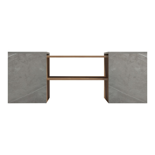Morfi pakoworld polymorphic coffee table 3pcs in oak-beige marble shade 105x45x37cm Morfi pakoworld polymorphic coffee table 3pcs in oak-beige marble shade 105x45x37cm