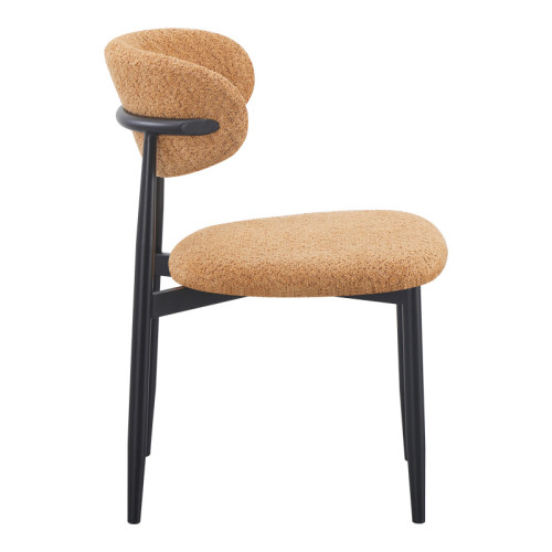 Folegio pakoworld chair camel colored with black legs 59x50x75cm