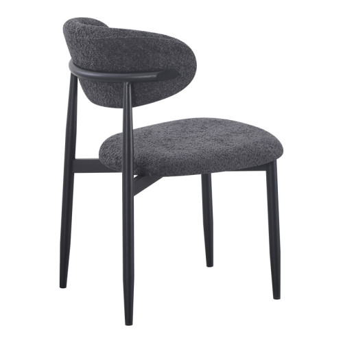 Folegio pakoworld chair, anthracite-colored, with black legs, 59x50x75cm