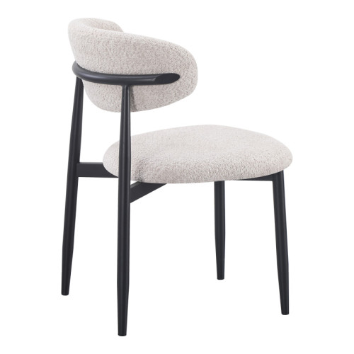 Folegio pakoworld chair, cream-colored, with black legs, 59x50x75cm