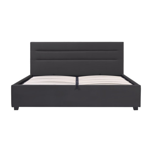 Molito pakoworld velvet bed in black shade with storage space 150x200cm Molito pakoworld velvet bed in black shade with storage space 150x200cm