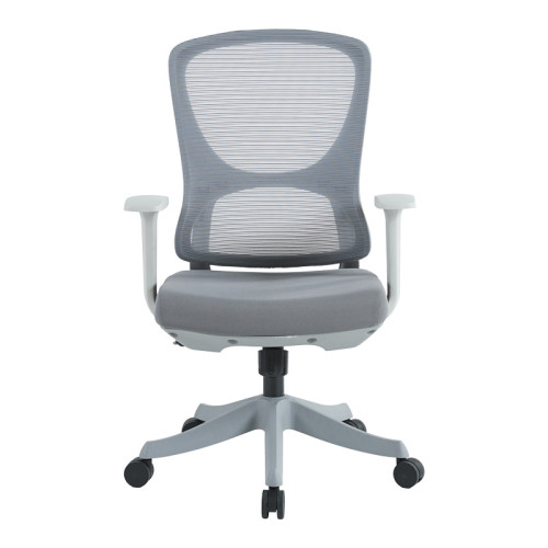 Litulo pakoworld office chair mesh fabric in grey shade 51x50.5x98/106cm