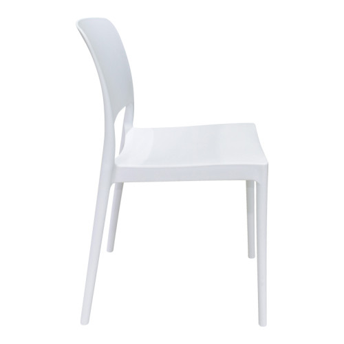 Chair Fenxy pakoworld pp in white color 38x42x77cm