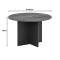 Oscar pakoworld professional office table in walnut-anthracite shade D150x76cm