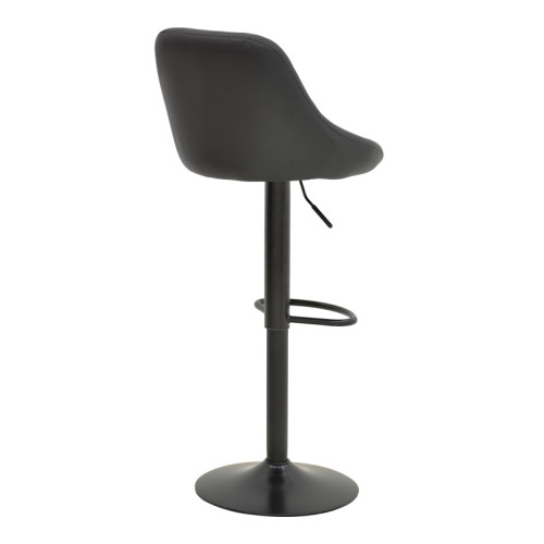 Boronez pakoworld folding bar stool black pu-with black base 47x49x112cm