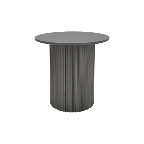 Dovel pakoworld side table mdf in black shade D50x45cm