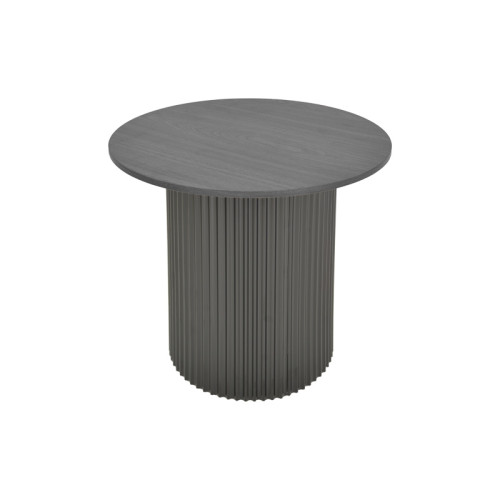 Dovel pakoworld side table mdf in black shade D50x45cm
