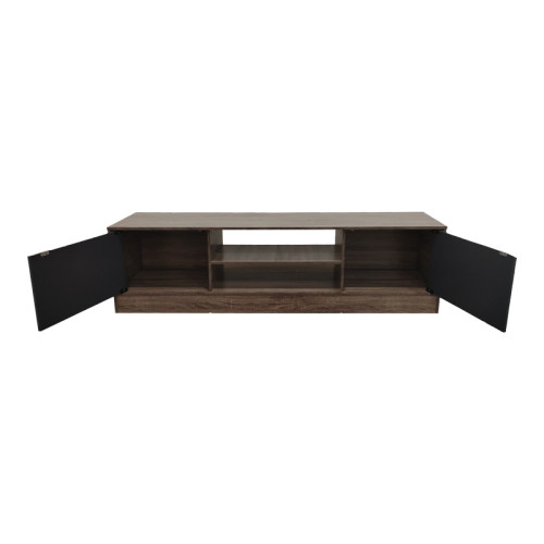 Sasa I pakoworld TV cabinet in oak-anthracite shade 150x35x41.5cm